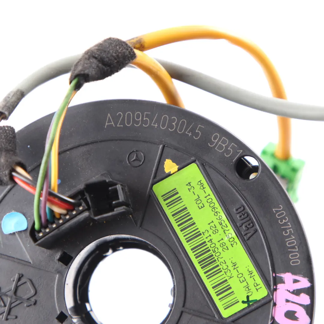 Sensore angolo sterzata Slip Ring Modul aria Squib per Mercedes CLK W209 con numero di parte A2095403045 Mercedes CLK W209 Sensore angolo sterzata Slip Ring Modul aria Squib - SKU A2095403045 - Numero di parte A2095403045