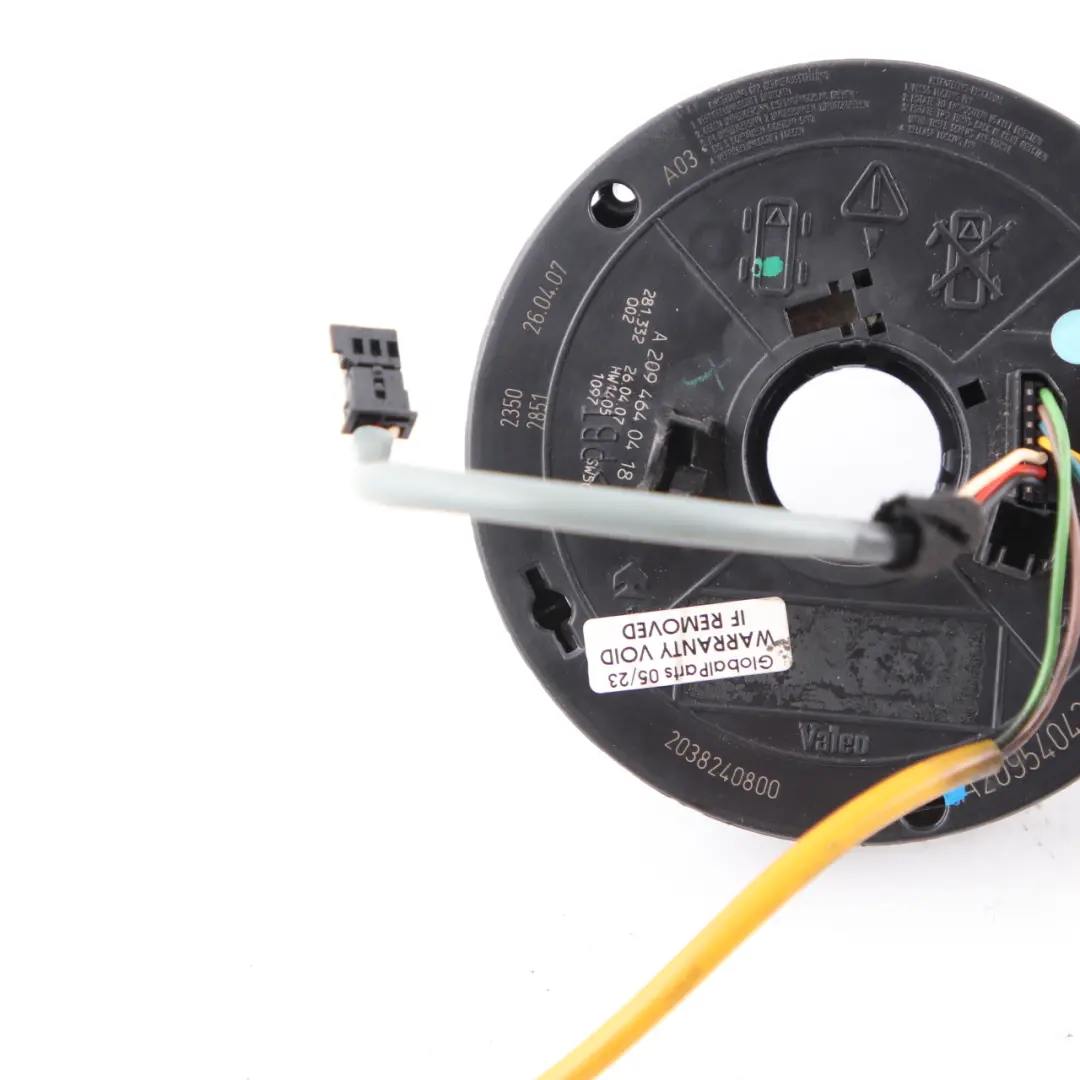 Steering Column Cluster Switch Wiper Stalk Squib to Mercedes CLK W209 with Part number A2095404345 Mercedes CLK W209 Steering Column Cluster Switch Wiper Stalk Squib - SKU A2095404345 - Part number A2095404345