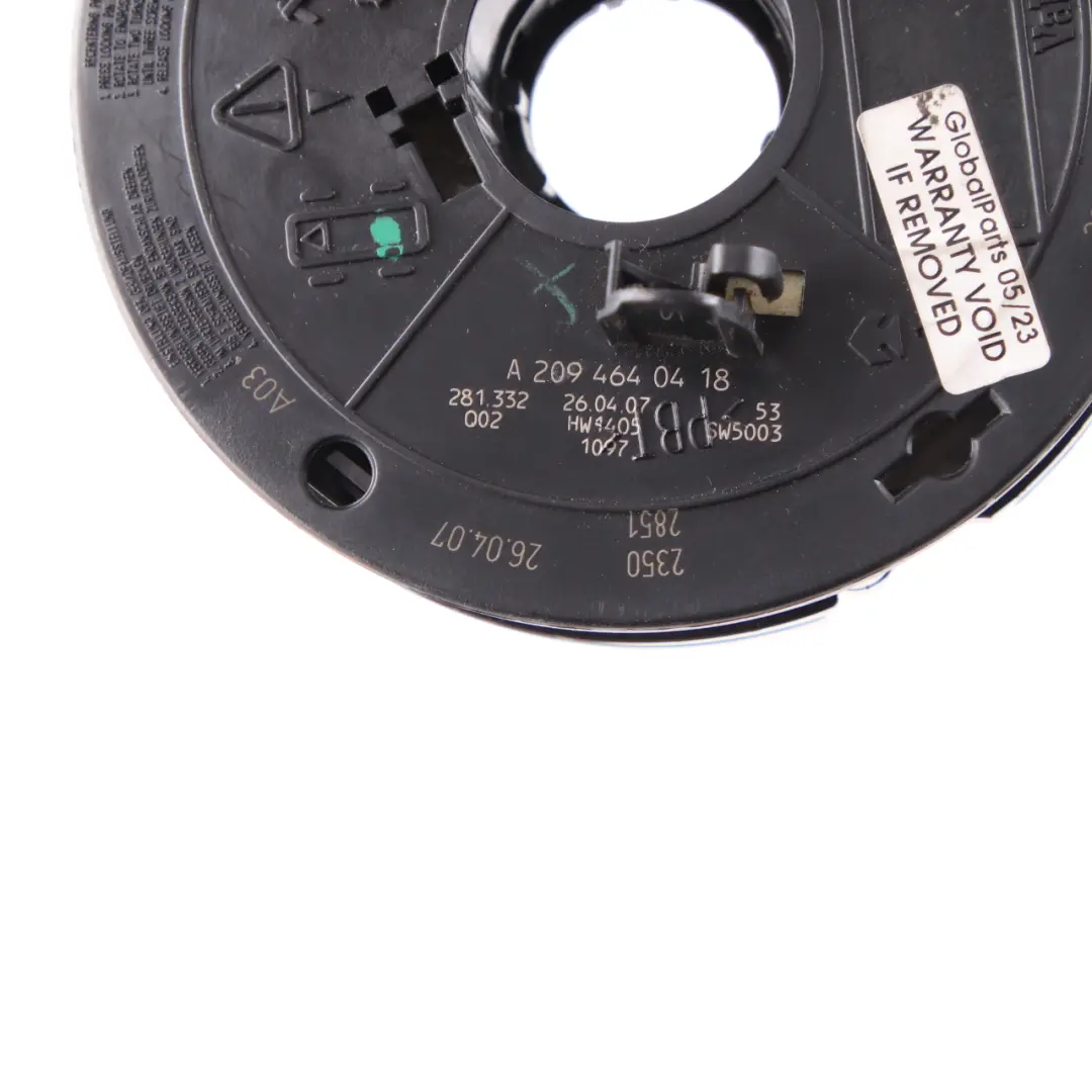 Mercedes CLK W209 Steering Column Cluster Switch Wiper Stalk Squib - SKU A2095404345 - Part number A2095404345