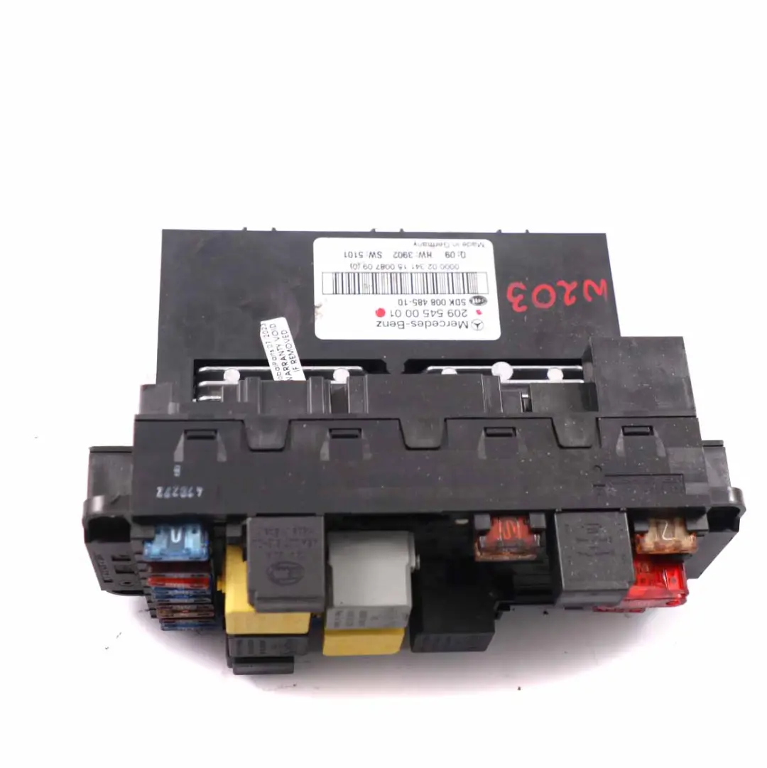 Mercedes CLK W209 Fuse Box Relay Control Unit Module SAM Fuse Box - SKU A2095450001 - Part number A2095450001