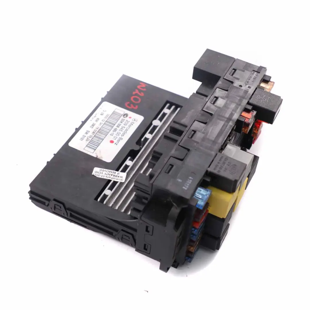 Boîte à fusibles Relais Unité contrôle Module SAM pour Mercedes CLK W209 à propos du numéro de pièce A2095450001 Mercedes CLK W209 Boîte à fusibles Relais Unité contrôle Module SAM - SKU A2095450001 - Numéro de pièce A2095450001