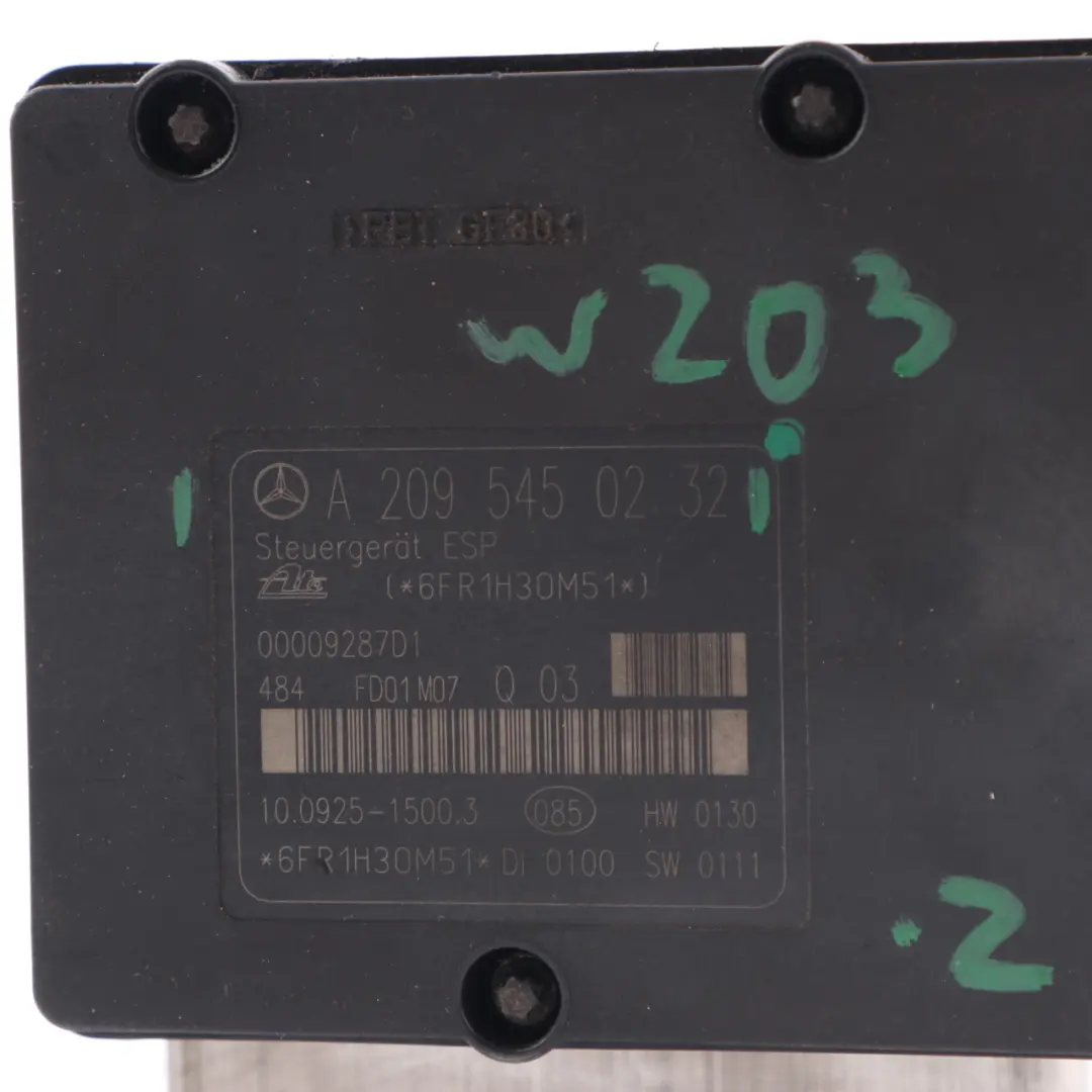 Mercedes W203 Brake Pump ABS ESP Hydraulic Unit Module A0034319412 - SKU A2095450232 - Part number A2095450232