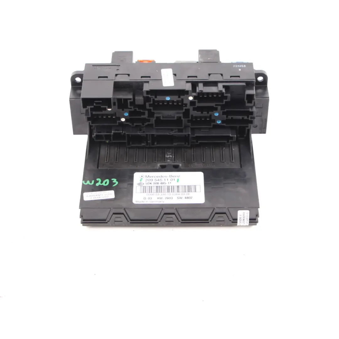  Fuse Box Mercedes W203 W209 Front Relay Control Unit Module SAM - SKU A2095451101 - Part number A2095451101