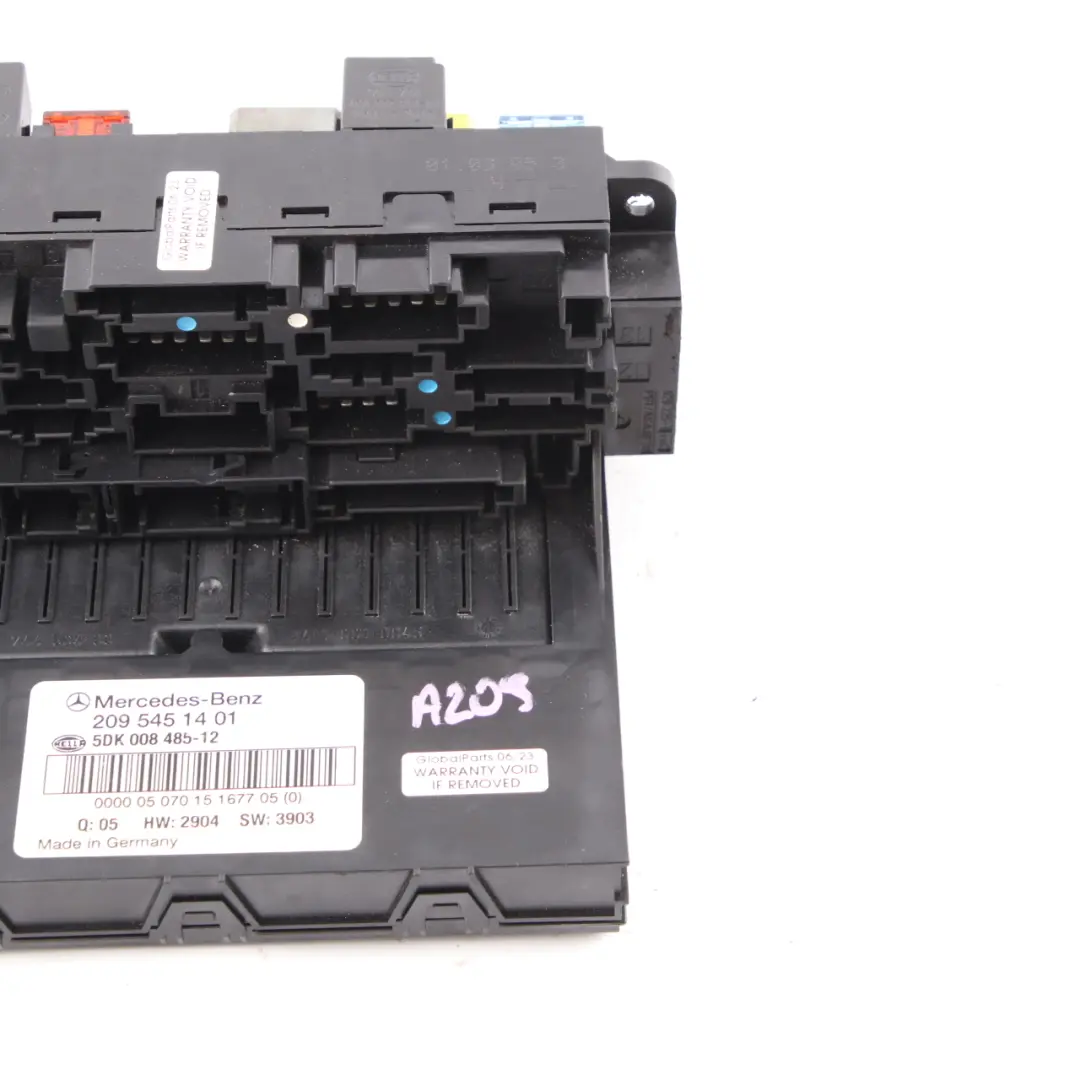 Boîte fusibles Front SAM Unité contrôle pour Mercedes CLK W203 W209 à propos du numéro de pièce A2095451401 Mercedes CLK W203 W209 Boîte fusibles Front SAM Unité contrôle - SKU A2095451401 - Numéro de pièce A2095451401