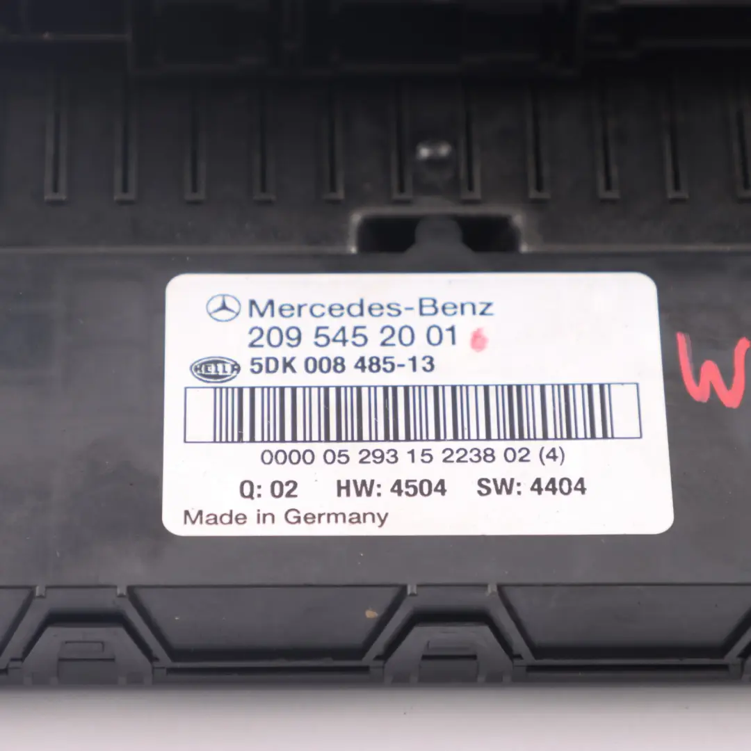 Scatola dei fusibili Modulo di controllo SAM relè per Mercedes CLK C209 con numero di parte A2095452001 Mercedes CLK C209 Scatola dei fusibili Modulo di controllo SAM relè - SKU A2095452001 - Numero di parte A2095452001