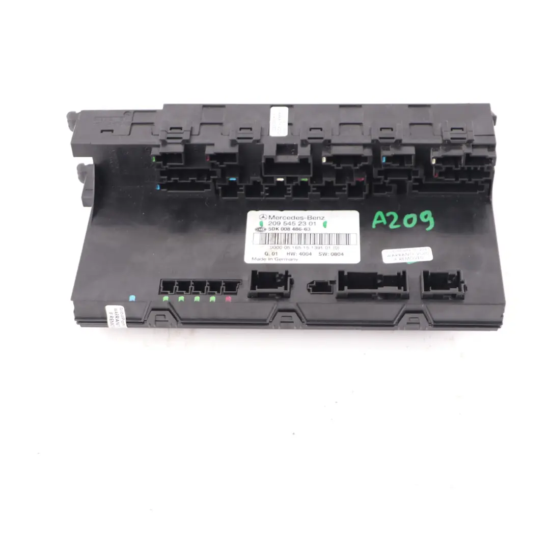 Fuse Box Rear SAM Module Control Unit to Mercedes W209 Convertible with Part number A2095452301 Mercedes W209 Convertible Fuse Box Rear SAM Module Control Unit - SKU A2095452301 - Part number A2095452301