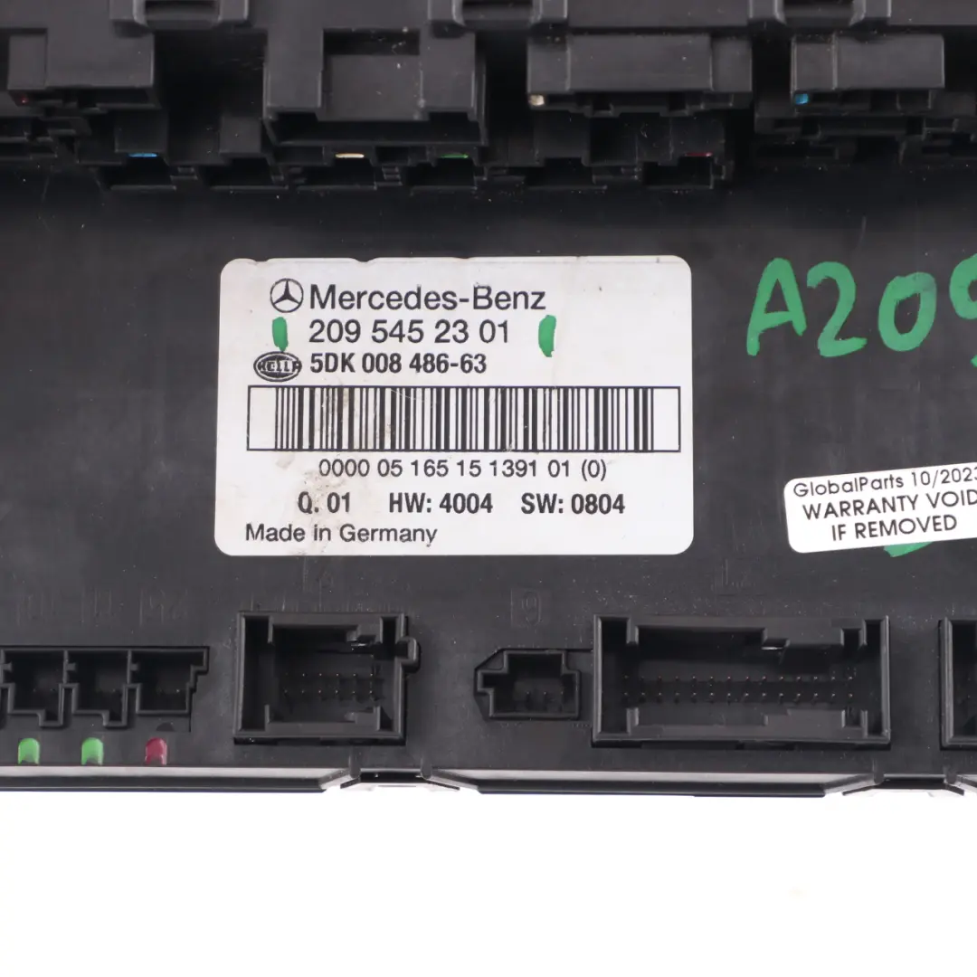 Mercedes W209 Convertible Fuse Box Rear SAM Module Control Unit - SKU A2095452301 - Part number A2095452301
