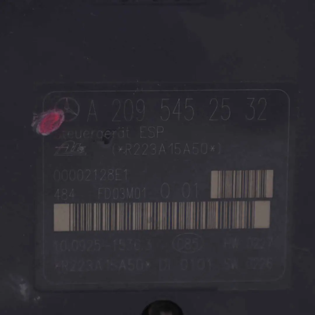 Pompe de frein Mercedes W203 ABS ESP Unité hydraulique A2034310812 pour à propos du numéro de pièce A2095452532 Pompe de frein Mercedes W203 ABS ESP Unité hydraulique A2034310812 - SKU A2095452532 - Numéro de pièce A2095452532