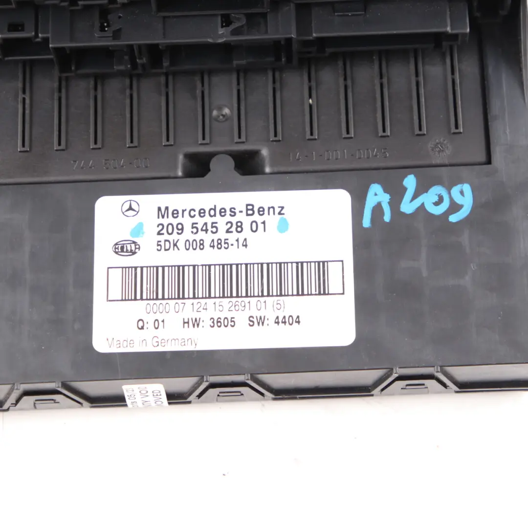  SAM Módulo Mercedes CLK W209 C209 A209 Caja Fusibles Relé Control - SKU A2095452801 - Número de pieza A2095452801