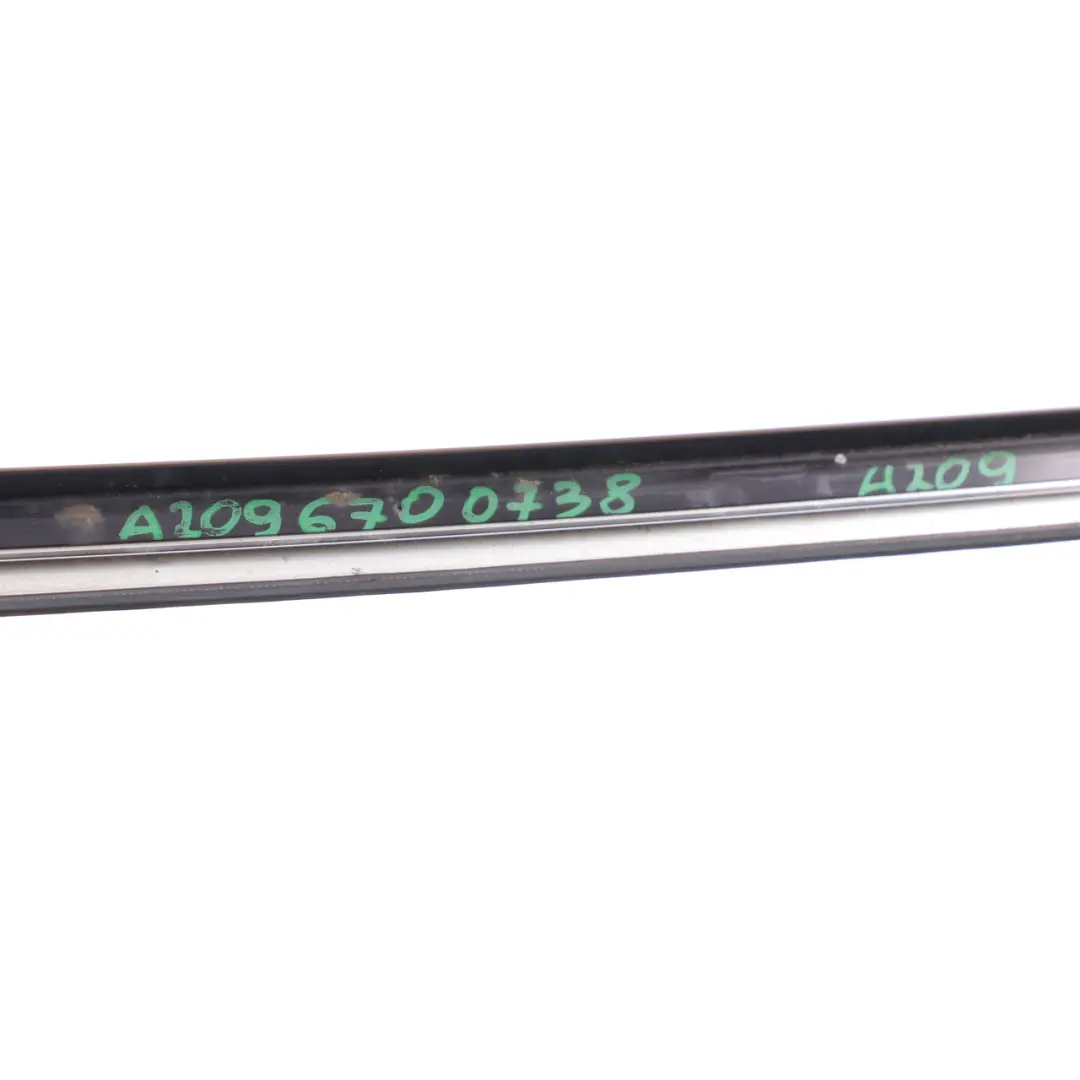 Mercedes A209 Rear Window Weatherstrip Strip Left N/S Trim Black - SKU A2096700122 - Part number A2096700122