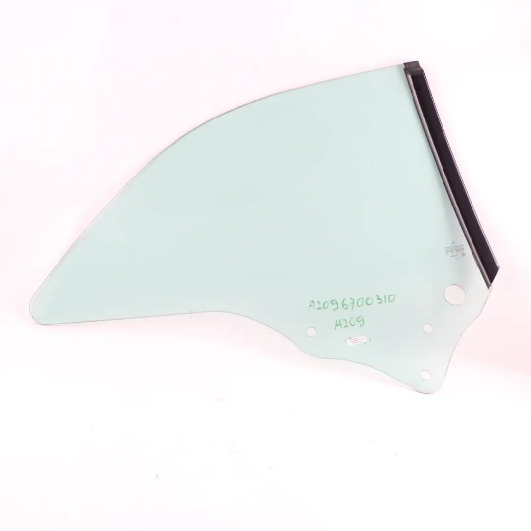 Window Quarter Glass Rear Left N/S AS2 to Mercedes W209 Convertible with Part number A2096700310 Mercedes W209 Convertible Window Quarter Glass Rear Left N/S AS2 - SKU A2096700310 - Part number A2096700310