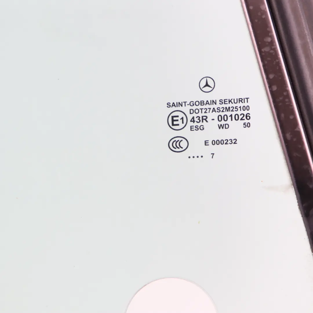 Mercedes W209 Cristal Ventana Descapotable Trasera Derecha AS2 - SKU A2096700410 - Número de pieza A2096700410