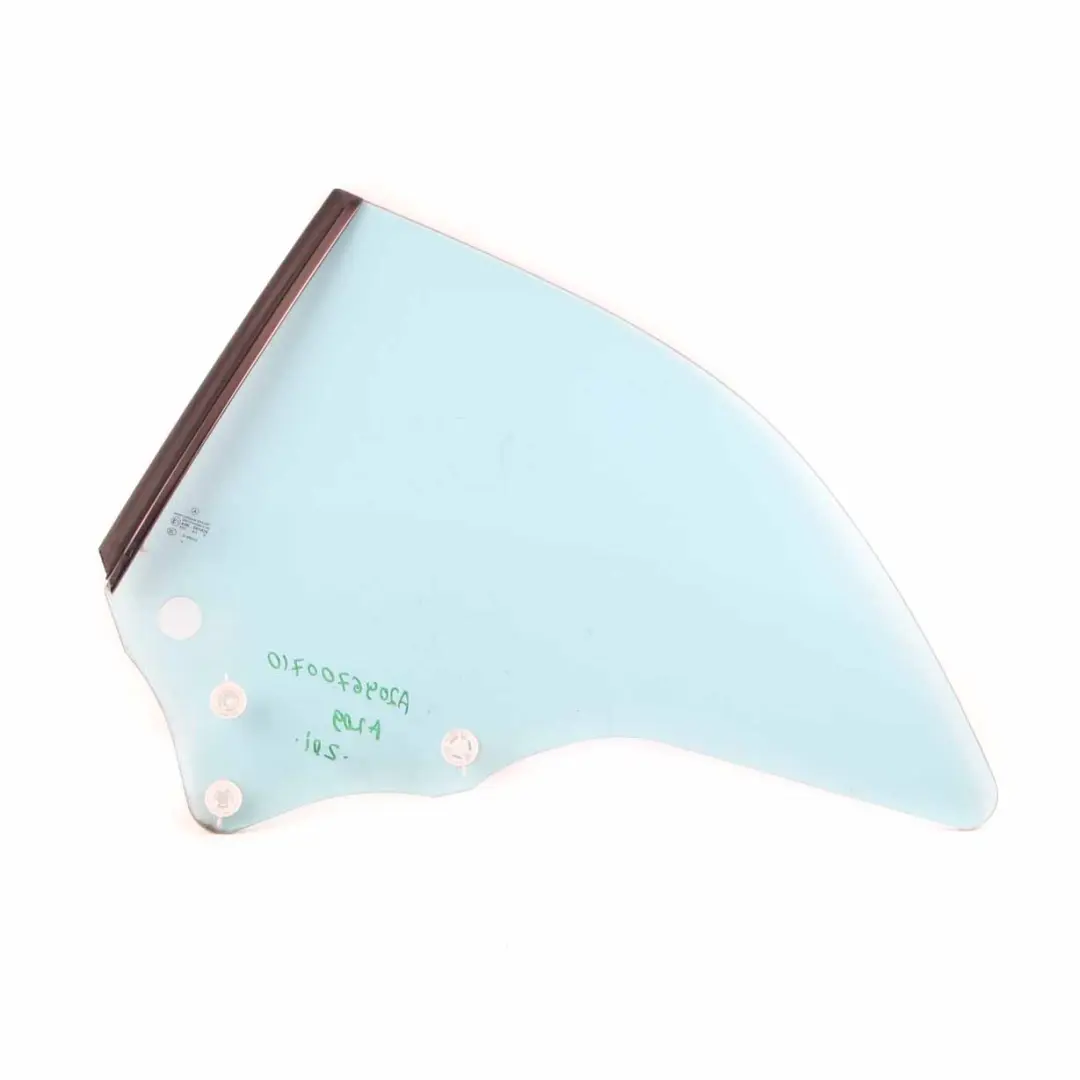 Window Glass Rear Left N/S Glazing Green AS2 to Mercedes A209 with Part number A2096700710 Mercedes A209 Window Glass Rear Left N/S Glazing Green AS2 - SKU A2096700710 - Part number A2096700710