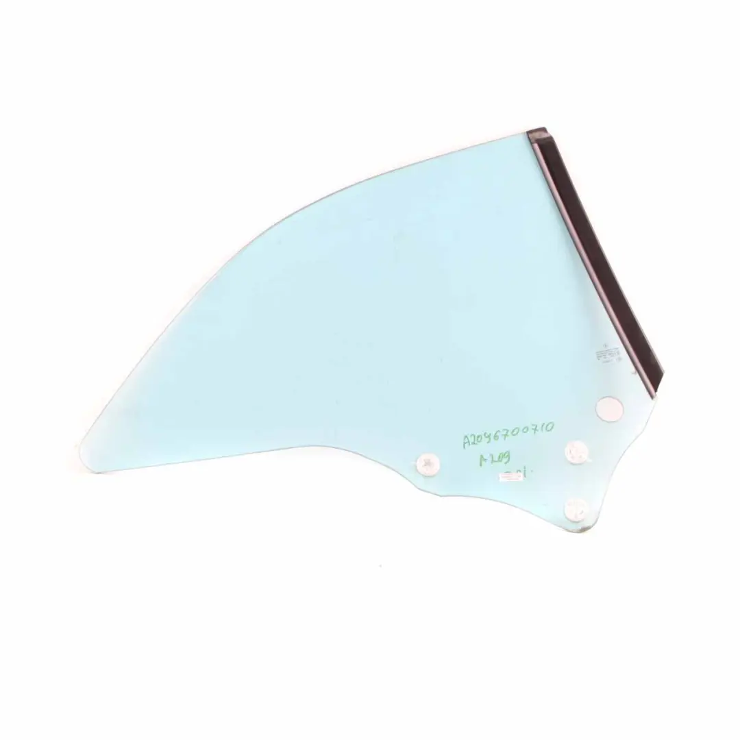 Window Glass Rear Left N/S Glazing Green AS2 to Mercedes A209 with Part number A2096700710 Mercedes A209 Window Glass Rear Left N/S Glazing Green AS2 - SKU A2096700710 - Part number A2096700710