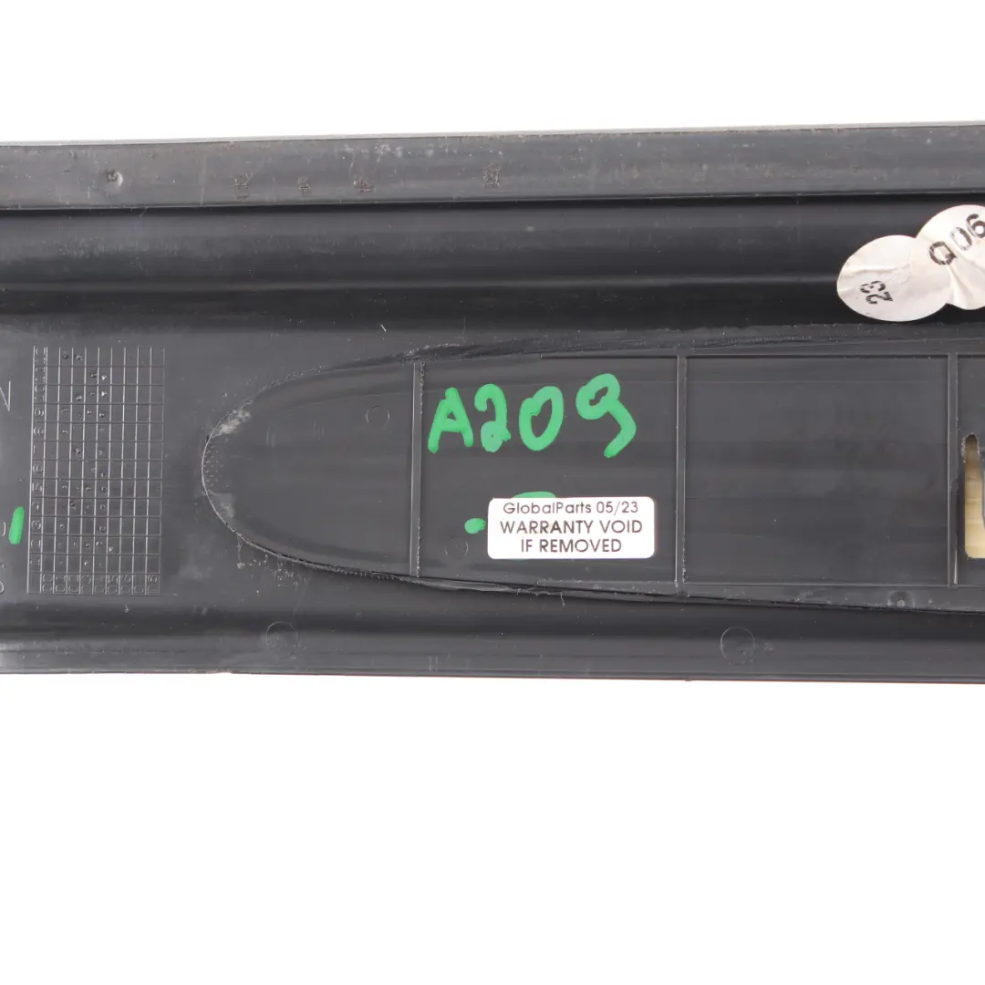 Door Sill Trim Front Right O/S Step Cover Panel Black to Mercedes W209 with Part number A2096800235 Mercedes W209 Door Sill Trim Front Right O/S Step Cover Panel Black - SKU A2096800235 - Part number A2096800235