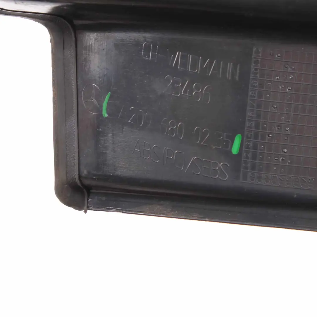 Mercedes W209 Door Sill Trim Front Right O/S Step Cover Panel Black - SKU A2096800235 - Part number A2096800235