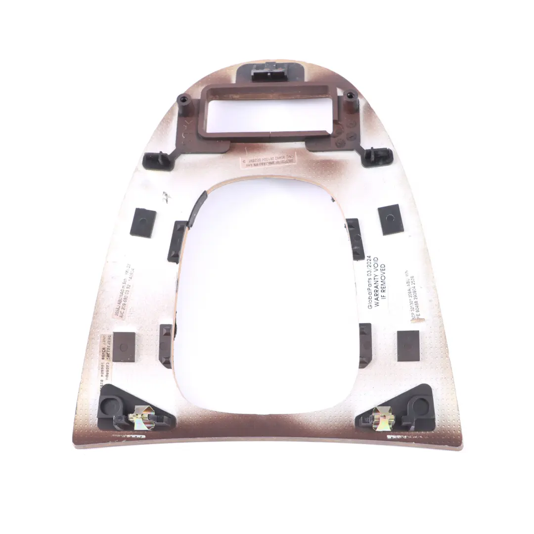 Console centrale Shifter Cover Legno Noce Radice per Mercedes A209 con numero di parte A2096800382 Mercedes A209 Console centrale Shifter Cover Legno Noce Radice - SKU A2096800382 - Numero di parte A2096800382