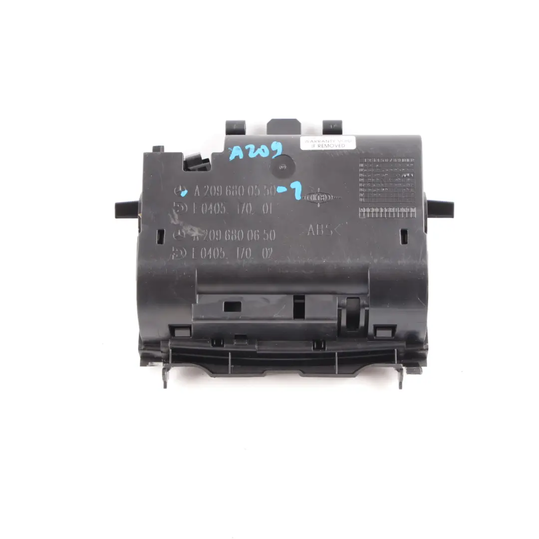 Console Centrale Vassoio Portacenere Anteriore per Mercedes CLK W209 con numero di parte A2096800550 Mercedes CLK W209 Console Centrale Vassoio Portacenere Anteriore - SKU A2096800550-1 - Numero di parte A2096800550