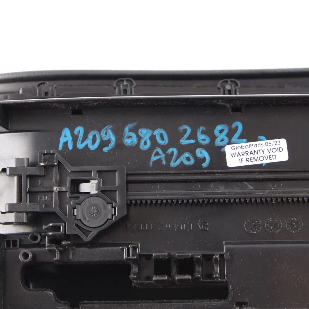 Centre Console Arm Rest Cover Panel Armrest Leather Black to Mercedes CLK W209 with Part number A2096802682 Mercedes CLK W209 Centre Console Arm Rest Cover Panel Armrest Leather Black - SKU A2096802682 - Part number A2096802682