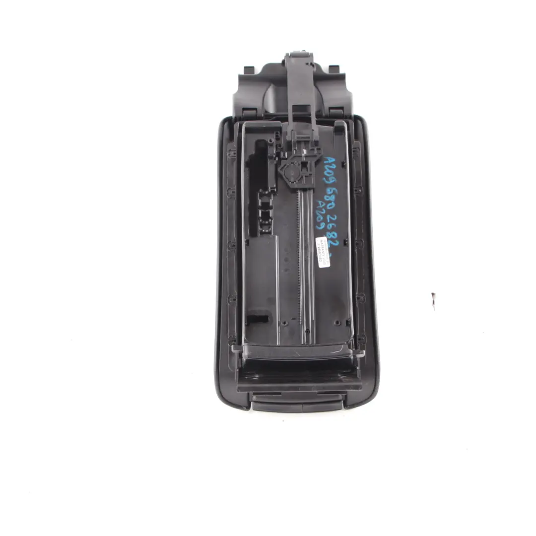 Centre Console Arm Rest Cover Panel Armrest Leather Black to Mercedes CLK W209 with Part number A2096802682 Mercedes CLK W209 Centre Console Arm Rest Cover Panel Armrest Leather Black - SKU A2096802682 - Part number A2096802682