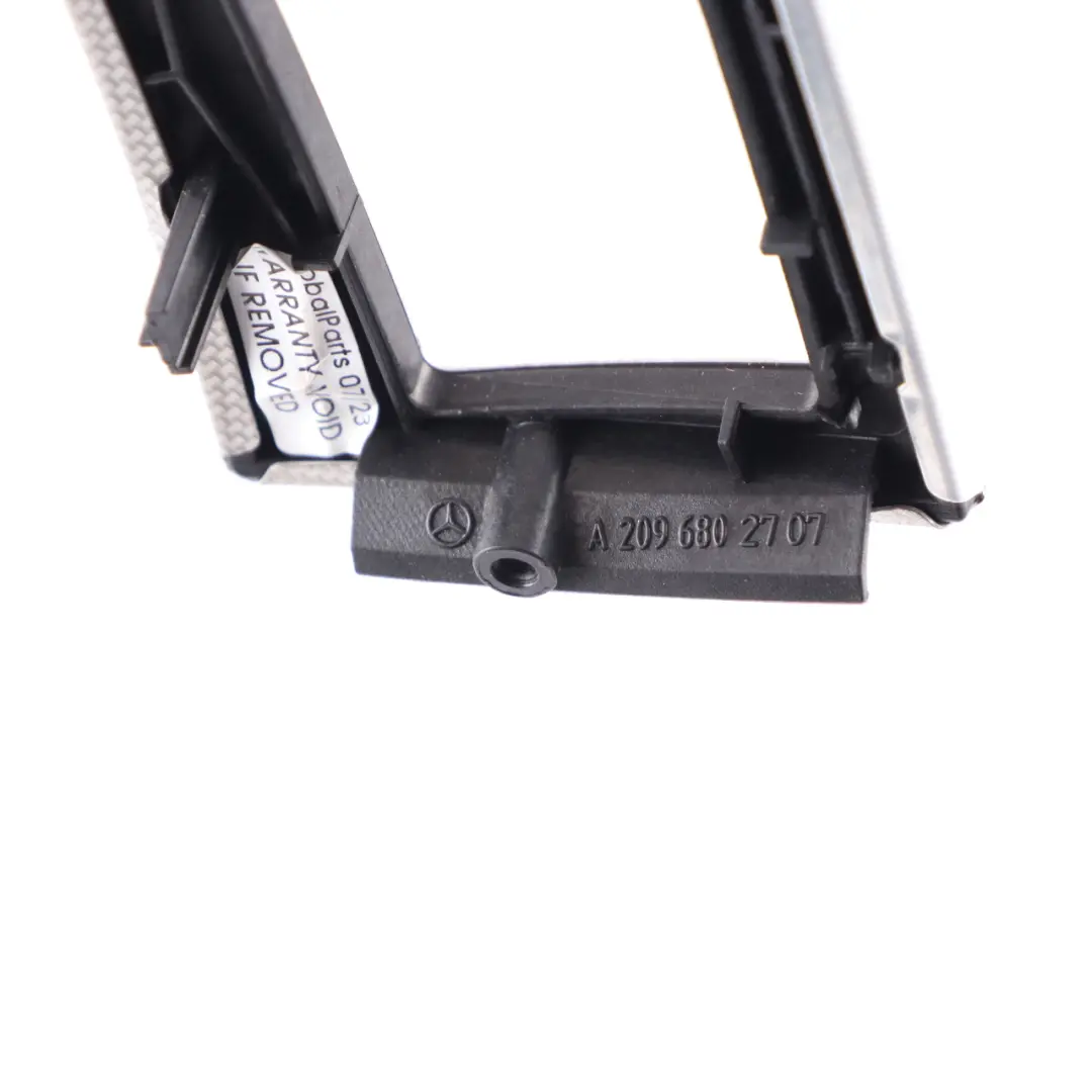 Mercedes C209 Console Interruttore di emergenza Telaio copertura Alu - SKU A2096802707 - Numero di parte A2096802707