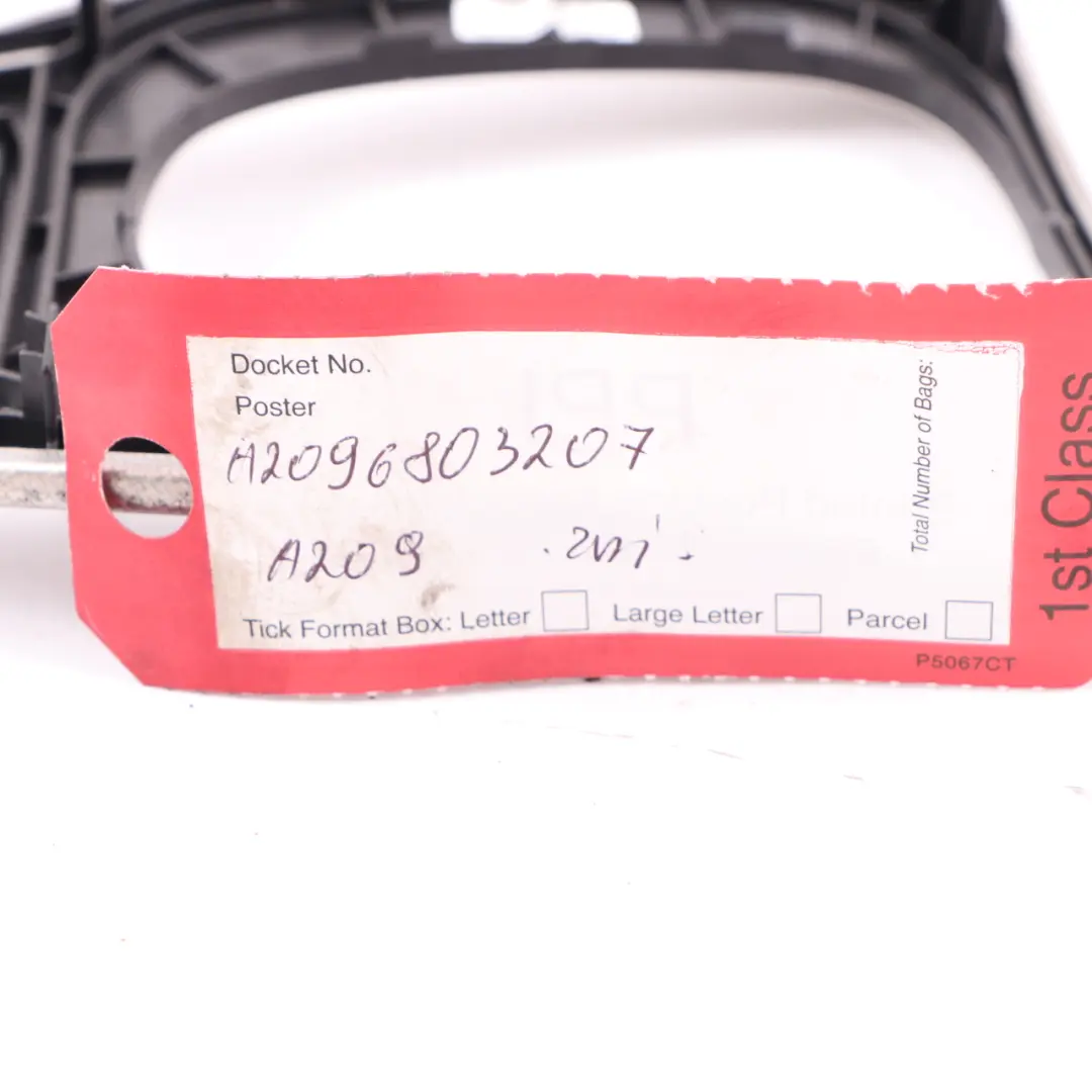 Shift Selector Cover Trim Frame Surround Alu to Mercedes CLK C209 Gear with Part number A2096803207 Mercedes CLK C209 Gear Shift Selector Cover Trim Frame Surround Alu - SKU A2096803207 - Part number A2096803207