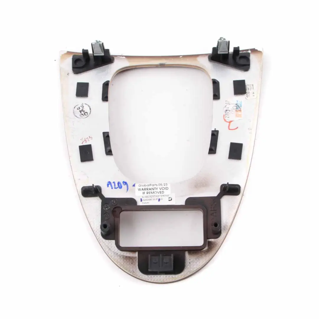 Shift Selector Cover Automatic Trim Frame Wood to Mercedes W209 Gear with Part number A2096803807 Mercedes W209 Gear Shift Selector Cover Automatic Trim Frame Wood - SKU A2096803807 - Part number A2096803807