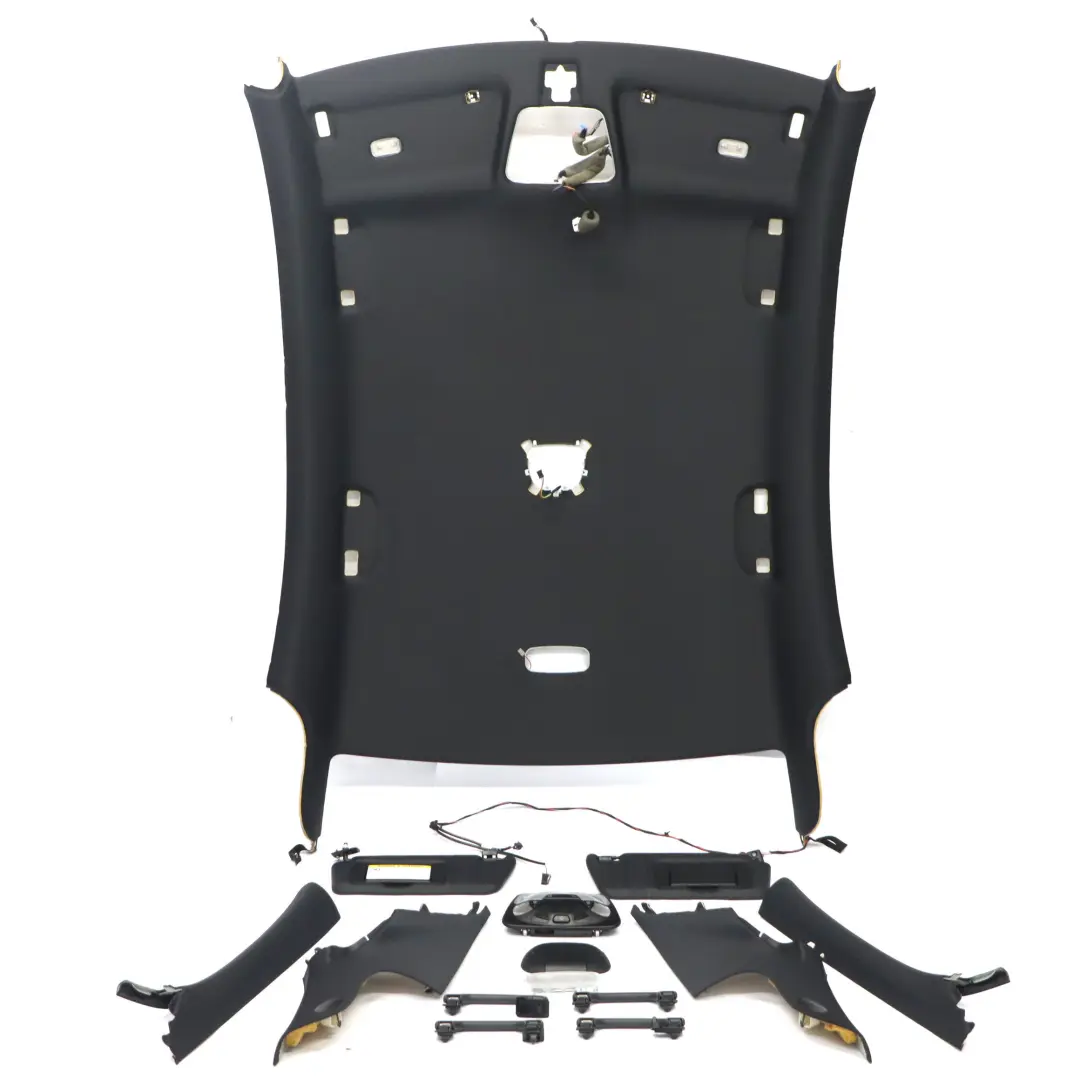 Podsufitka Dachowa Czarna + Słupki Komplet do Mercedes C209 Coupe o numerze A2096900050 Mercedes C209 Coupe Podsufitka Dachowa Czarna + Słupki Komplet - SKU A2096900050 - Numer Części A2096900050