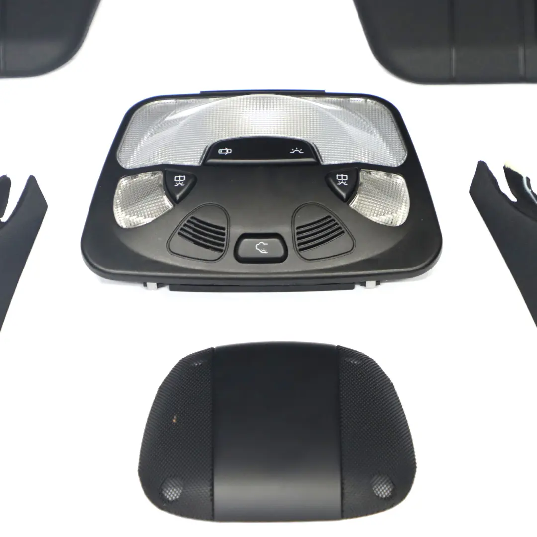 Podsufitka Dachowa Czarna + Słupki Komplet do Mercedes C209 Coupe o numerze A2096900050 Mercedes C209 Coupe Podsufitka Dachowa Czarna + Słupki Komplet - SKU A2096900050 - Numer Części A2096900050