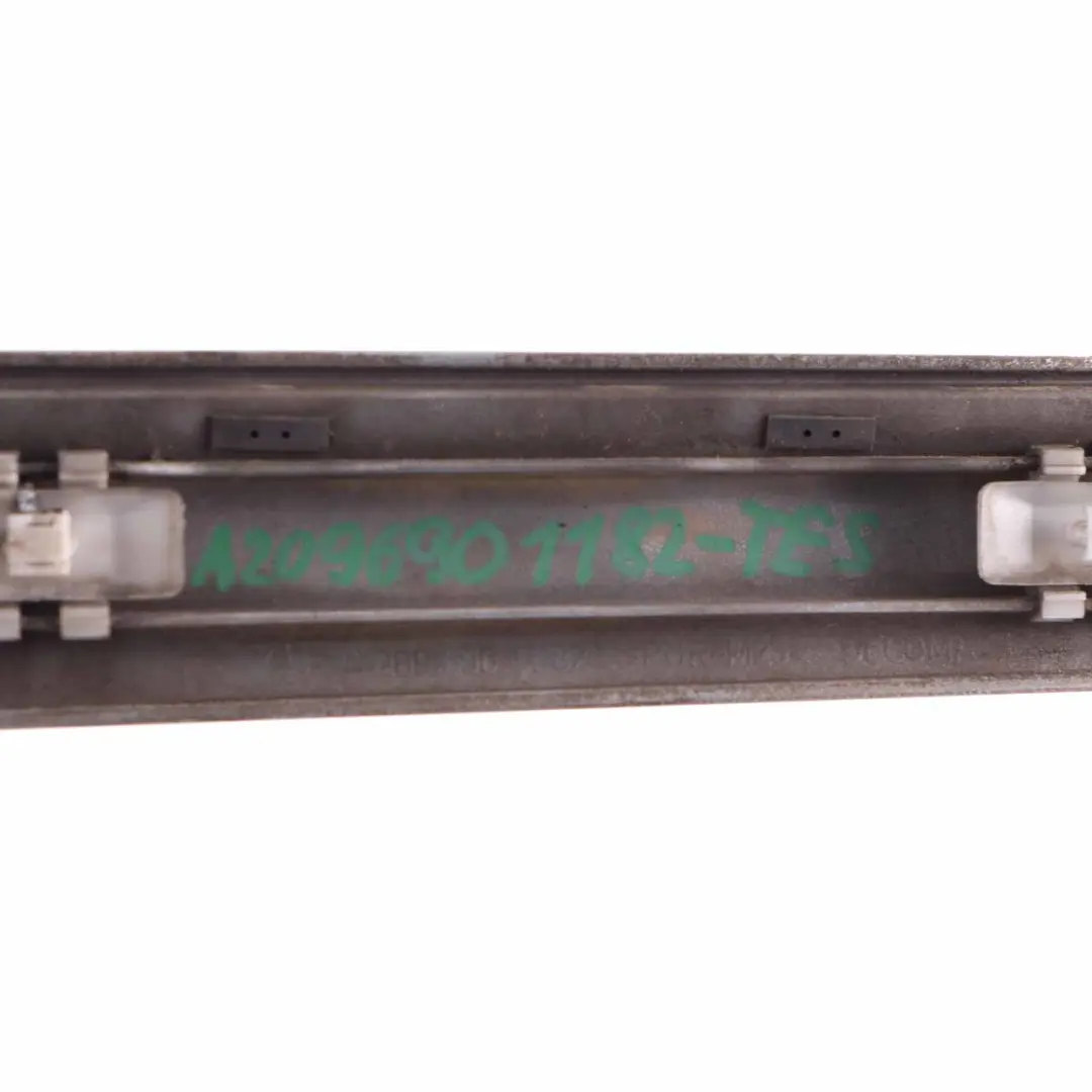 Front Left N/S Moulding Trim Tellurium Silver 762 to Mercedes CLK W209 with Part number A2096901182 Mercedes CLK W209 Front Left N/S Moulding Trim Tellurium Silver 762 - SKU A2096901182-TES - Part number A2096901182