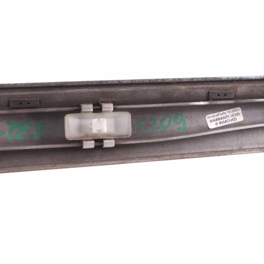 Front Left N/S Moulding Trim Tellurium Silver 762 to Mercedes CLK W209 with Part number A2096901182 Mercedes CLK W209 Front Left N/S Moulding Trim Tellurium Silver 762 - SKU A2096901182-TES - Part number A2096901182