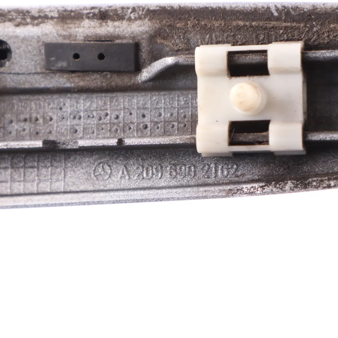 Moulding Trim Front Left N/S Iridium Silver - 775 to Mercedes CLK C209 with Part number A2096902162 Mercedes CLK C209 Moulding Trim Front Left N/S Iridium Silver - 775 - SKU A2096902162-IRS - Part number A2096902162