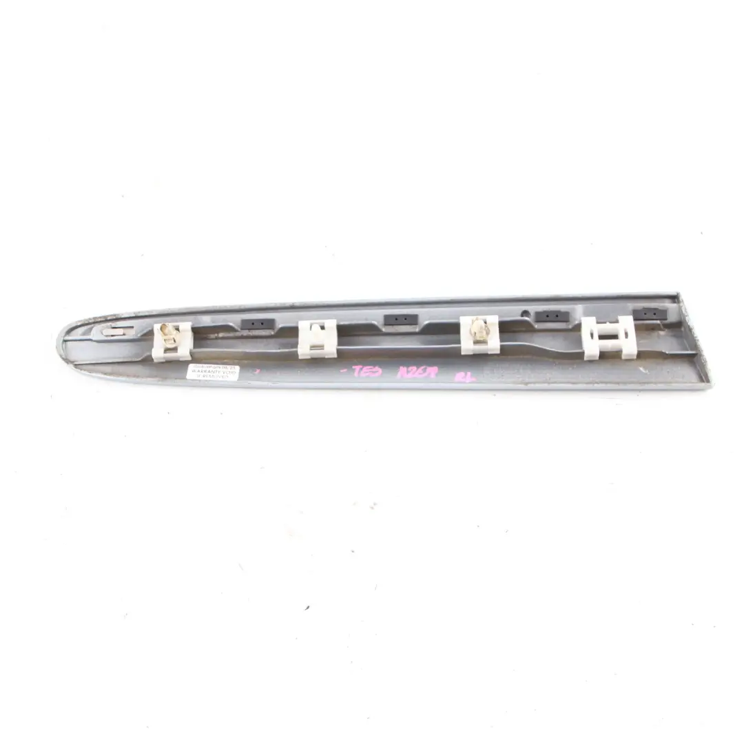Moulding Trim Rear Left N/S Cover Tellurium Silver 762 to Mercedes W209 with Part number A2096902562 Mercedes W209 Moulding Trim Rear Left N/S Cover Tellurium Silver 762 - SKU A2096902562-TES - Part number A2096902562
