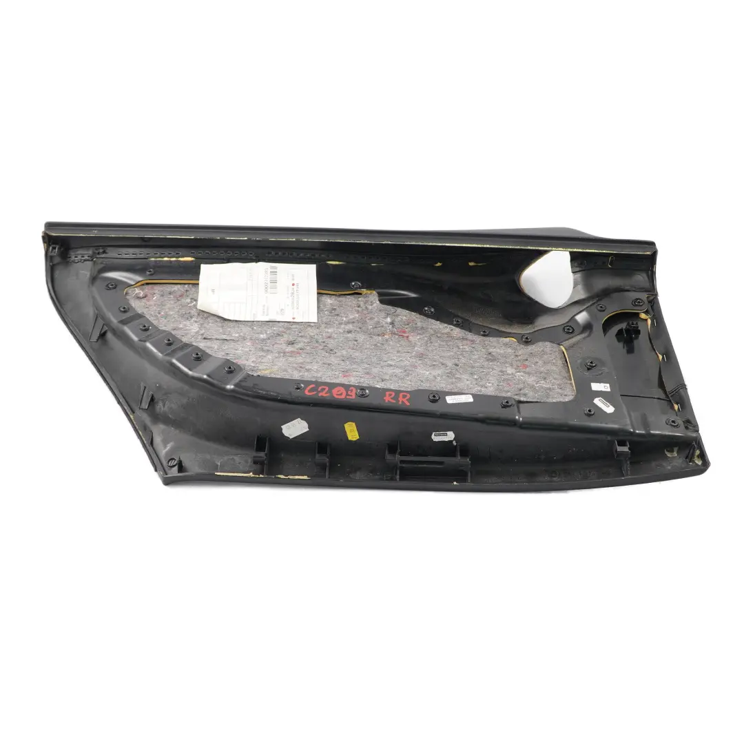 Panneau de garniture latérale arrière droite Tissu Cuir Noir pour Mercedes CLK C209 à propos du numéro de pièce A2096902826 Mercedes CLK C209 Panneau de garniture latérale arrière droite Tissu Cuir Noir - SKU A2096902826 - Numéro de pièce A2096902826