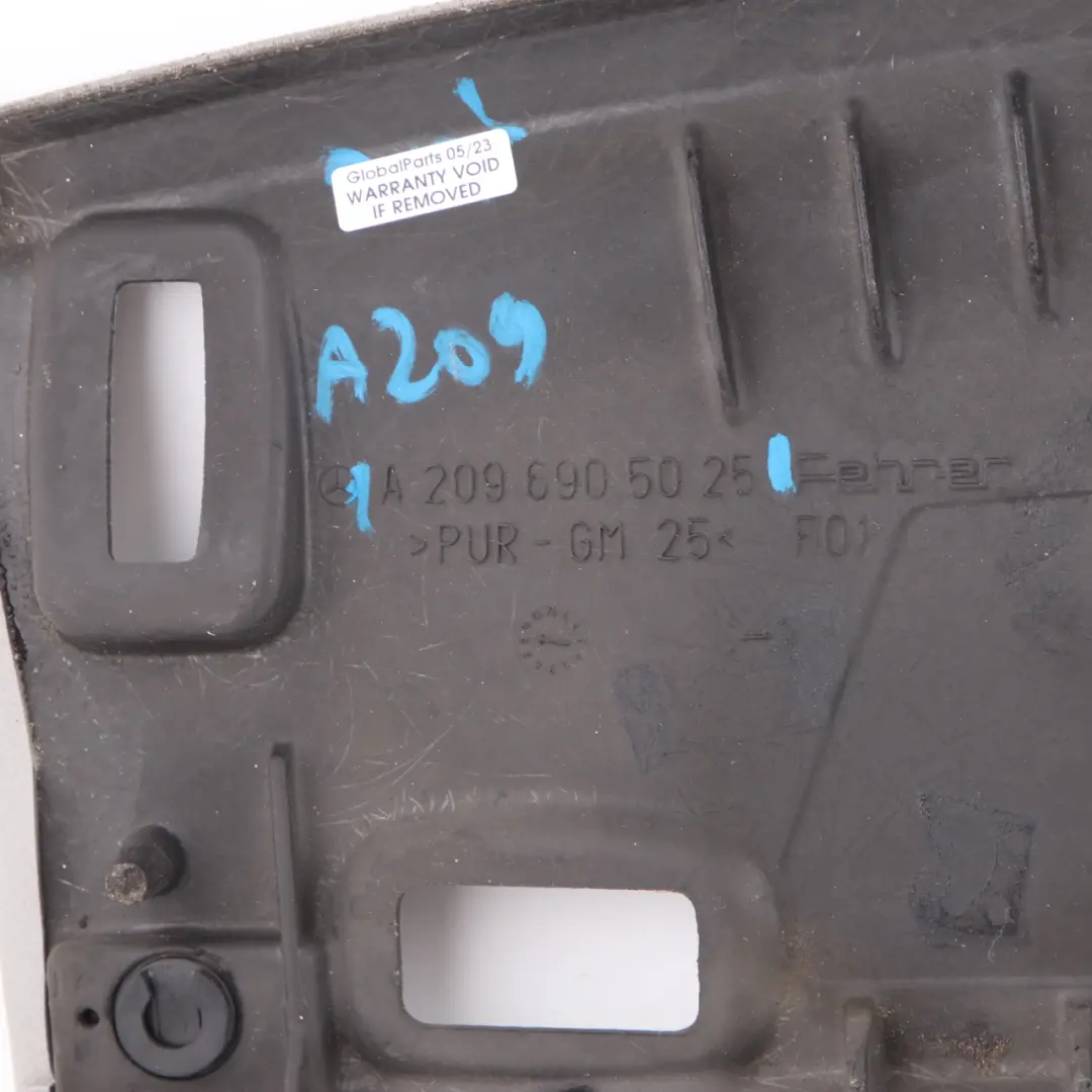 Front Window Trim Mercedes A209 Cabrio Bow Cover Panel Roof Top to with Part number A2096905025 Front Window Trim Mercedes A209 Cabrio Bow Cover Panel Roof Top - SKU A2096905025 - Part number A2096905025