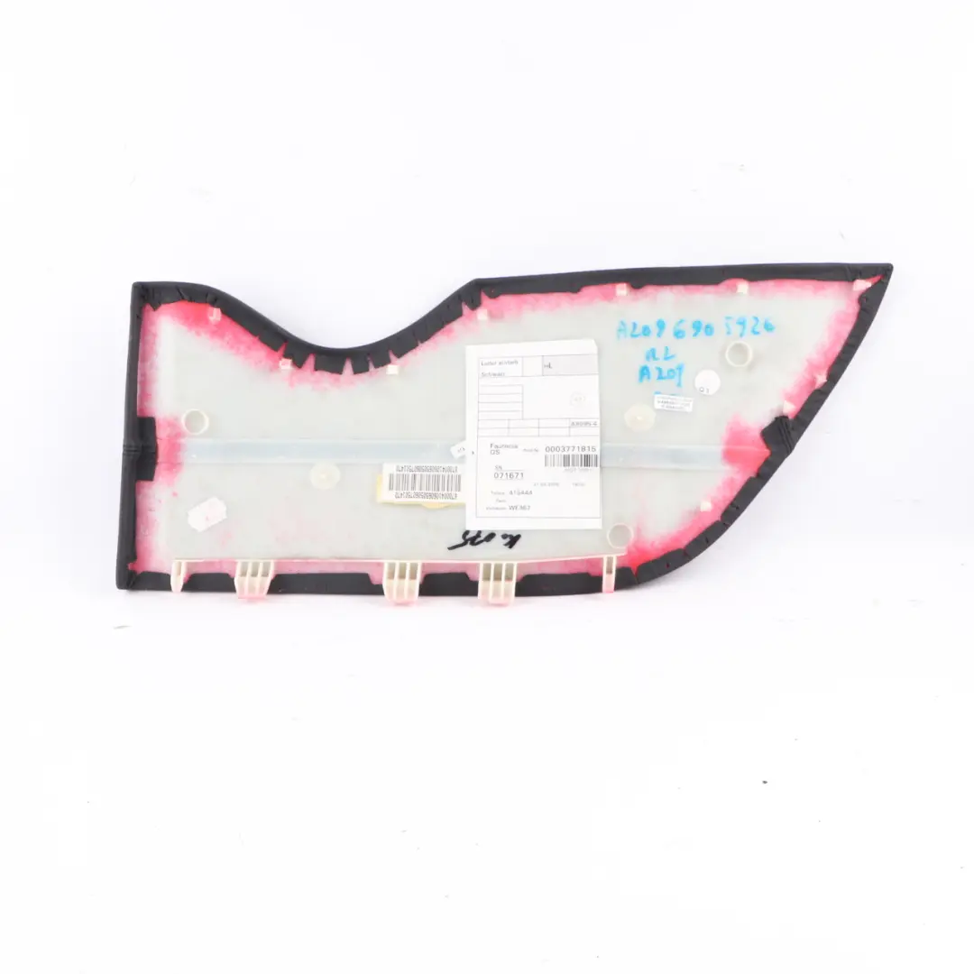  Seitliche Verkleidung Mercedes A209 Hinten Links Seitenverkleidung Schwarz Leder - SKU A2096905926 - Teilenummer A2096905926