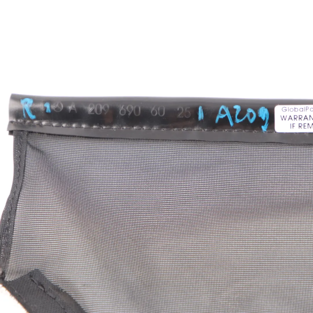 W207 W209 Convertible Trunk Compartment Cargo Net Right O/S to Mercedes with Part number A2096906025 Mercedes W207 W209 Convertible Trunk Compartment Cargo Net Right O/S - SKU A2096906025 - Part number A2096906025