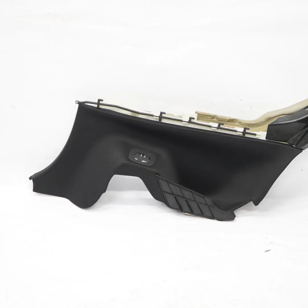 Mercedes C209 Rear Lateral Lower Trim Right O/S Trim Panel Cover Cloth Black - SKU A2096908025 - Part number A2096908025