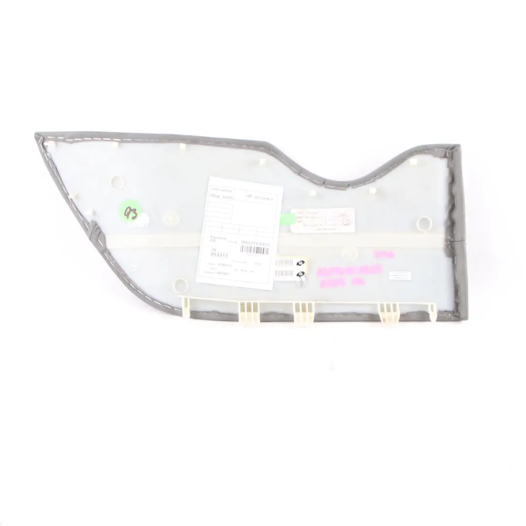 Quarter Panel Card Rear Right O/S Trim Cover Leather to Mercedes W209 Convertible with Part number A2096908825 Mercedes W209 Convertible Quarter Panel Card Rear Right O/S Trim Cover Leather - SKU A2096908825 - Part number A2096908825