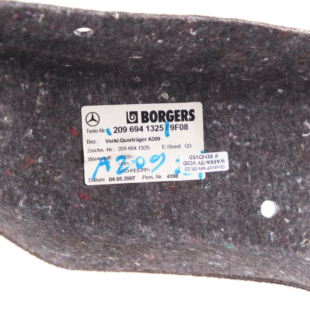 Mercedes A209 Cabrio Boot Trunk Covering Trim Panelling Fairing - SKU A2096941325 - Part number A2096941325