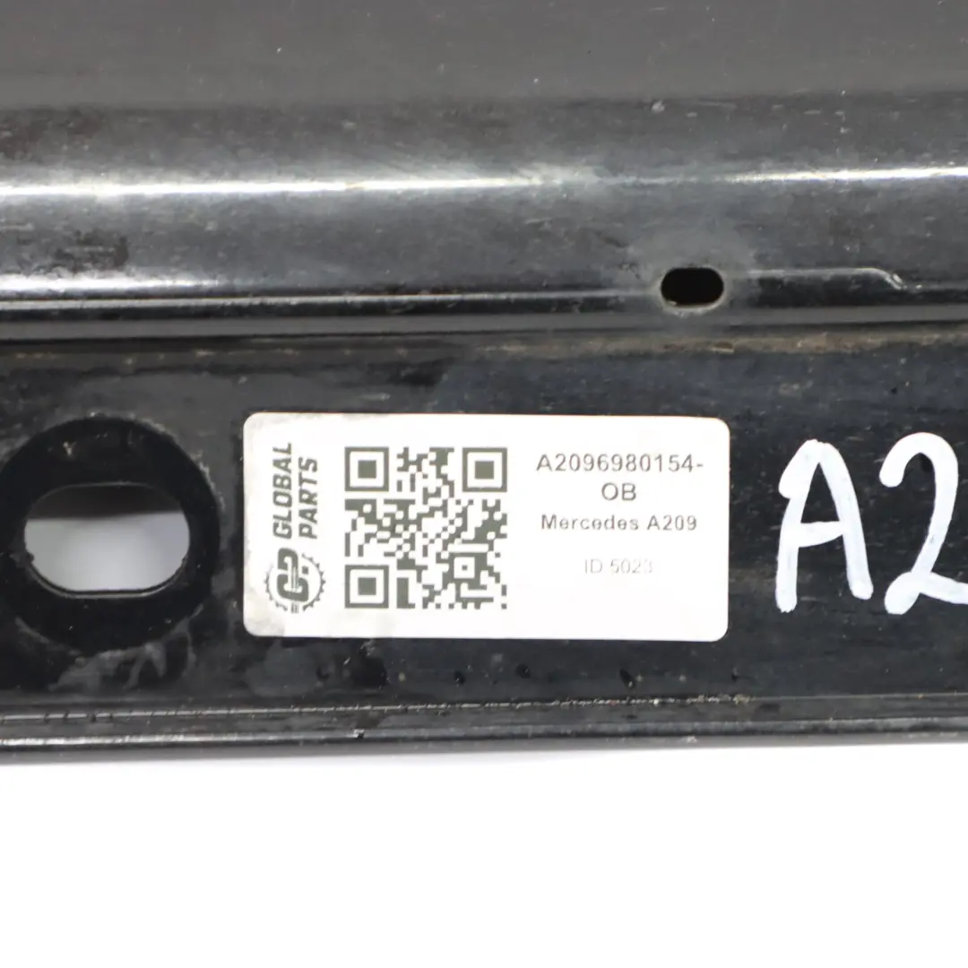 Mercedes W209 Side Skirt Left N/S Door Sill Cover Obsidian Black Metallic - 197 - SKU A2096980154-OB - Part number A2096980154