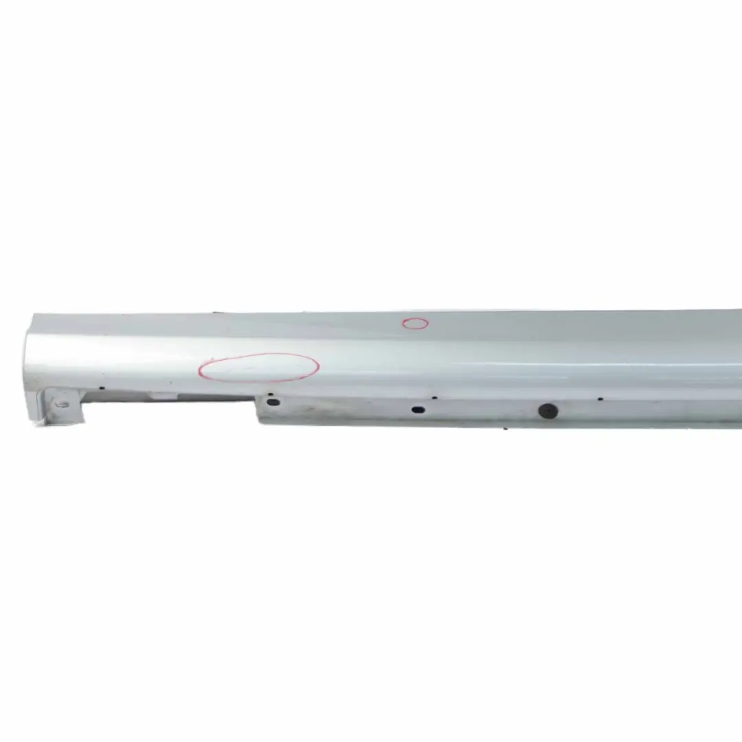 Side Skirt Left N/S Door Sill Cover Tellurium Silver - 762 to Mercedes W209 with Part number A2096980154 Mercedes W209 Side Skirt Left N/S Door Sill Cover Tellurium Silver - 762 - SKU A2096980154-TES - Part number A2096980154