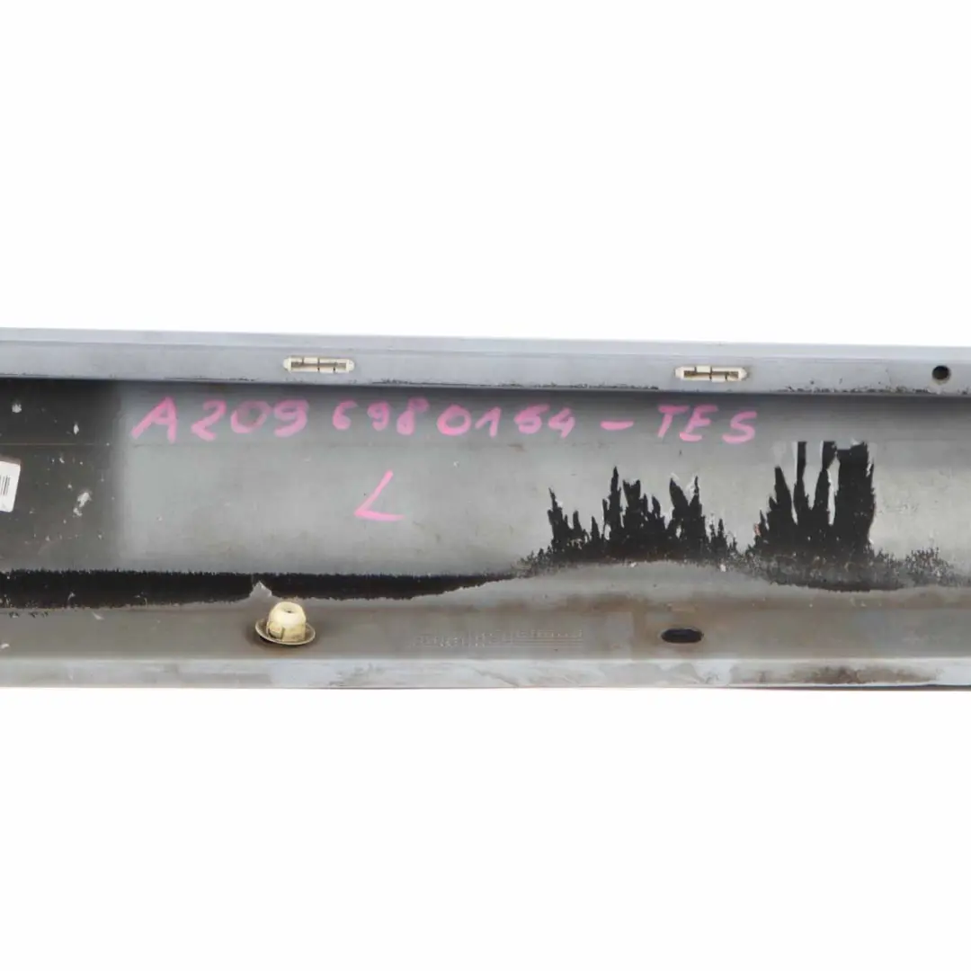 Side Skirt Left N/S Door Sill Cover Tellurium Silver - 762 to Mercedes W209 with Part number A2096980154 Mercedes W209 Side Skirt Left N/S Door Sill Cover Tellurium Silver - 762 - SKU A2096980154-TES - Part number A2096980154