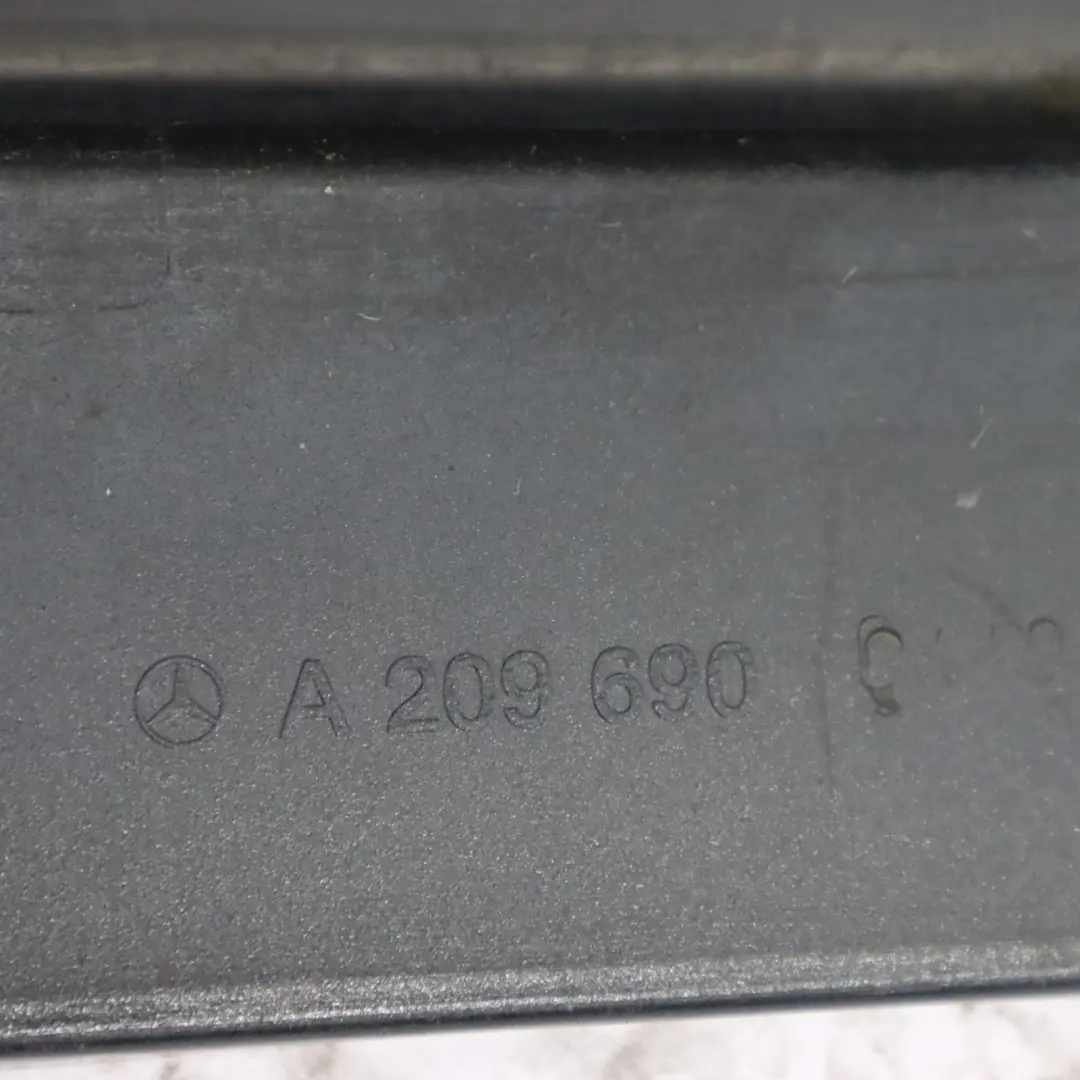 Mercedes CLK C209 Side Skirt Door Sill Cover Right O/S Obsidian Black - 197 - SKU A2096980454-OB1 - Part number A2096980454