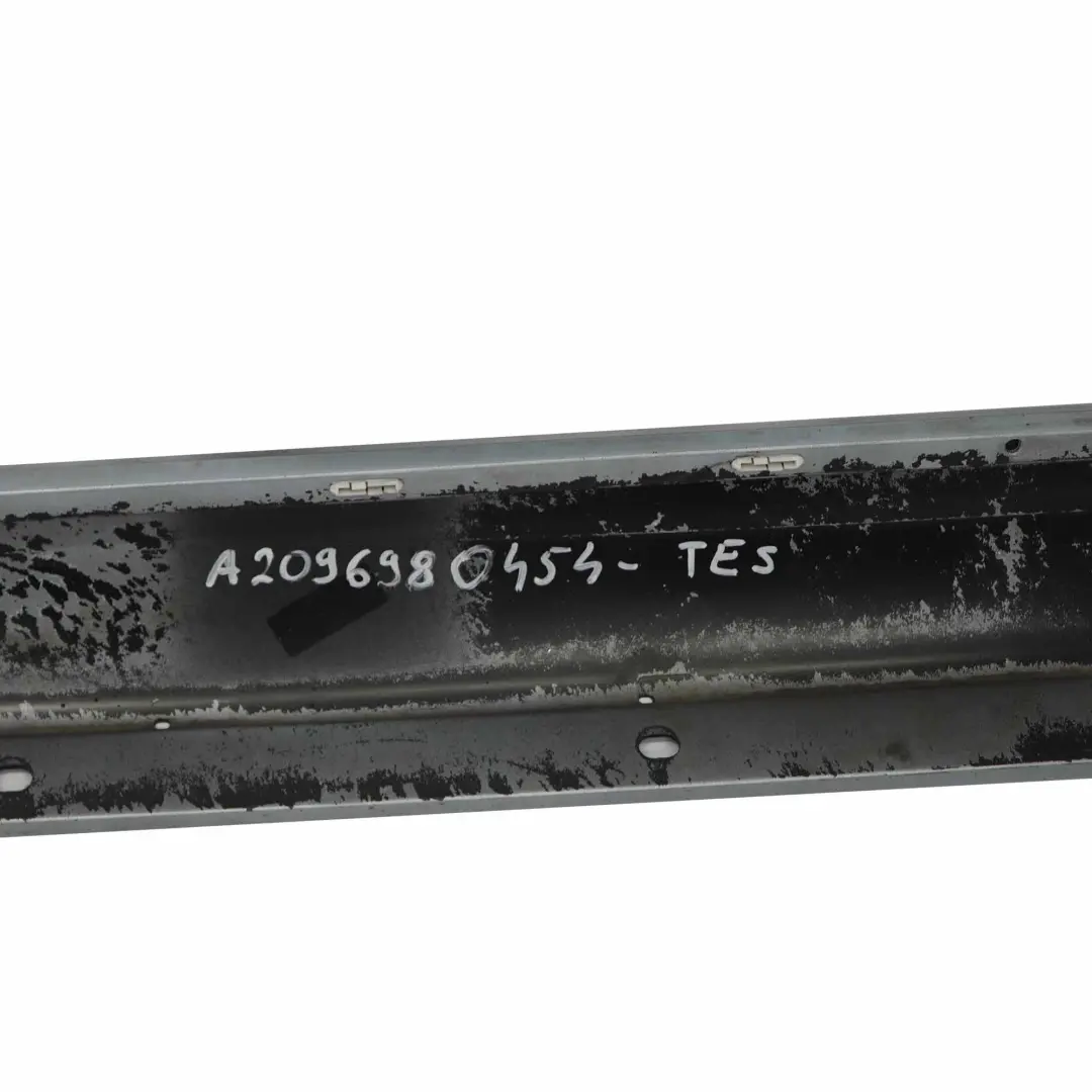 Side Skirt Door Sill Cover Right O/S Tellurium Silver - 762 to Mercedes CLK C209 with Part number A2096980454 Mercedes CLK C209 Side Skirt Door Sill Cover Right O/S Tellurium Silver - 762 - SKU A2096980454-TES - Part number A2096980454