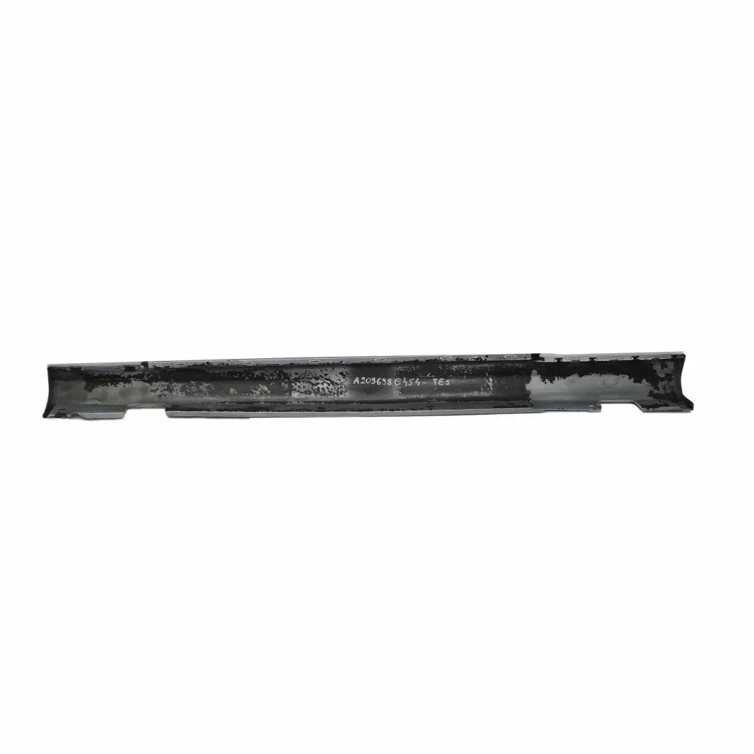 Side Skirt Door Sill Cover Right O/S Tellurium Silver - 762 to Mercedes CLK C209 with Part number A2096980454 Mercedes CLK C209 Side Skirt Door Sill Cover Right O/S Tellurium Silver - 762 - SKU A2096980454-TES - Part number A2096980454