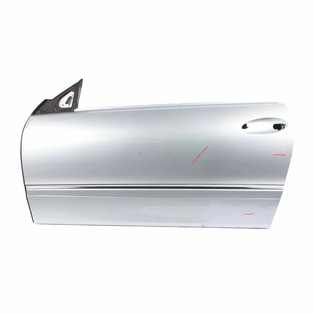 Door Front Left N/S Tellurium Silver Metallic - 762 to Mercedes CLK W209 with Part number A2097200105 Mercedes CLK W209 Door Front Left N/S Tellurium Silver Metallic - 762 - SKU A2097200105-TES - Part number A2097200105