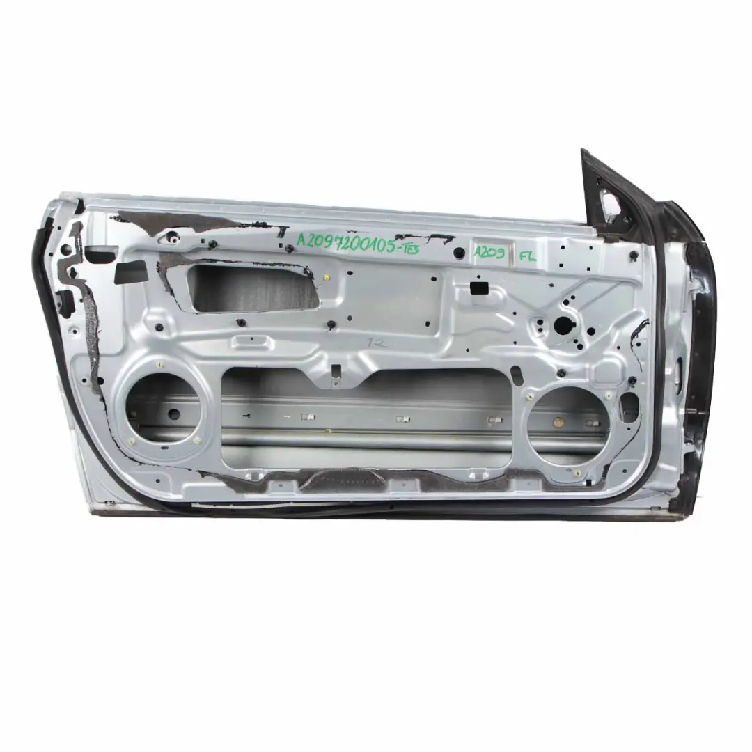 Door Front Left N/S Tellurium Silver Metallic - 762 to Mercedes CLK W209 with Part number A2097200105 Mercedes CLK W209 Door Front Left N/S Tellurium Silver Metallic - 762 - SKU A2097200105-TES - Part number A2097200105