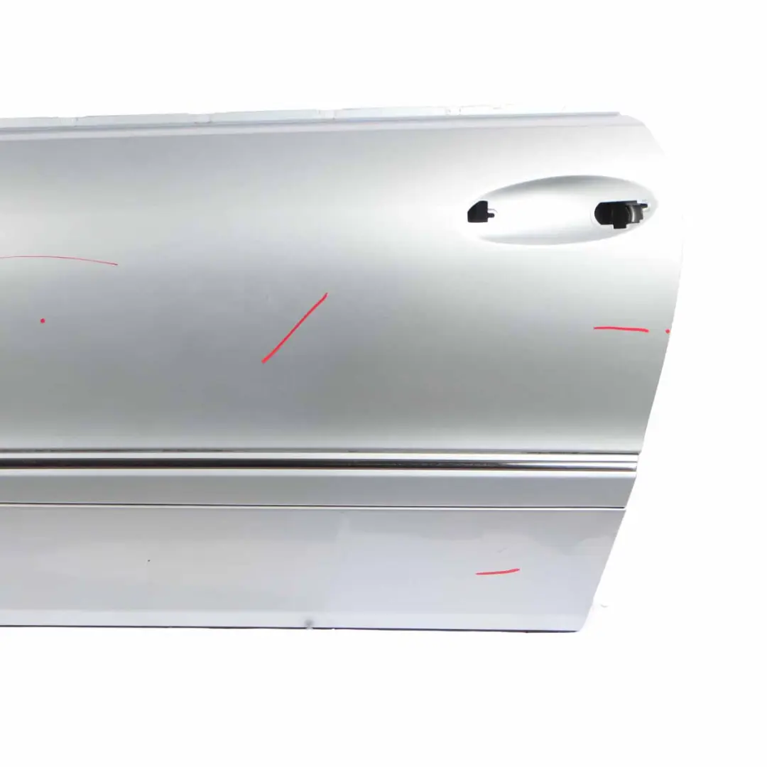 Door Front Left N/S Tellurium Silver Metallic - 762 to Mercedes CLK W209 with Part number A2097200105 Mercedes CLK W209 Door Front Left N/S Tellurium Silver Metallic - 762 - SKU A2097200105-TES - Part number A2097200105