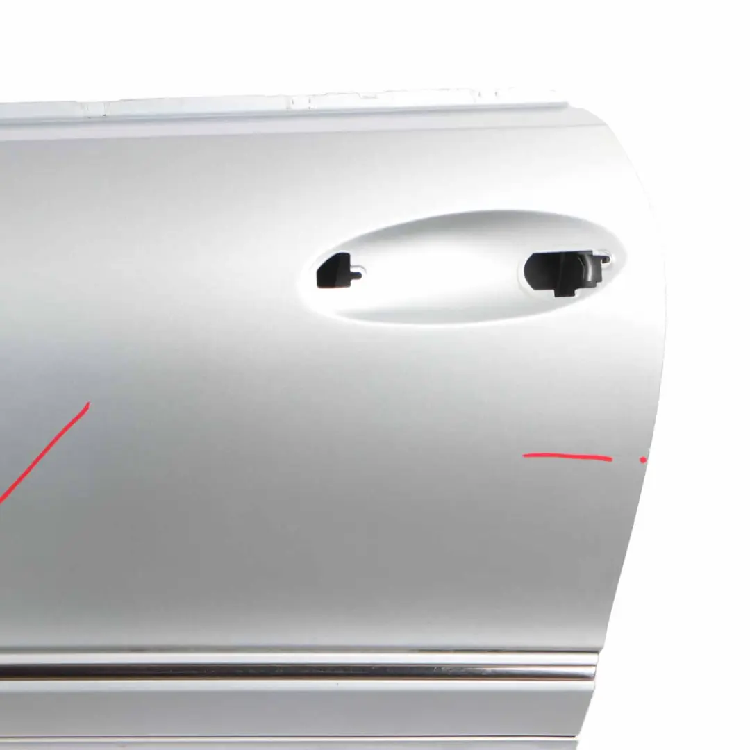 Door Front Left N/S Tellurium Silver Metallic - 762 to Mercedes CLK W209 with Part number A2097200105 Mercedes CLK W209 Door Front Left N/S Tellurium Silver Metallic - 762 - SKU A2097200105-TES - Part number A2097200105